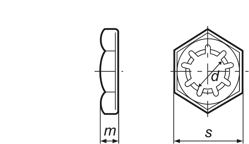 DIN 7967  M  6  spring steel